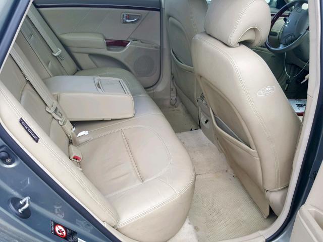 KMHFC46F78A273393 - 2008 HYUNDAI AZERA SE GRAY photo 6