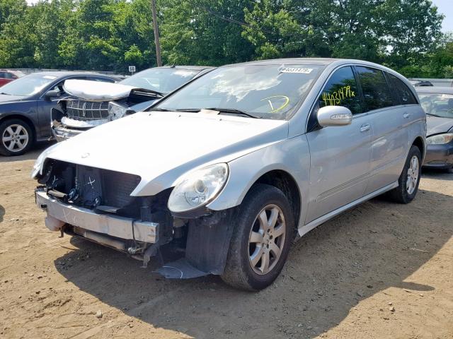 4JGCB65E67A048648 - 2007 MERCEDES-BENZ R 350 GRAY photo 2