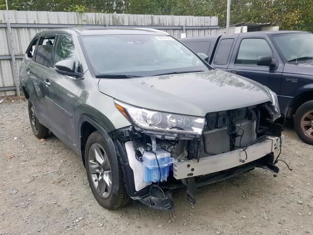 5TDDGRFH5JS045142 - 2018 TOYOTA HIGHLANDER GREEN photo 1