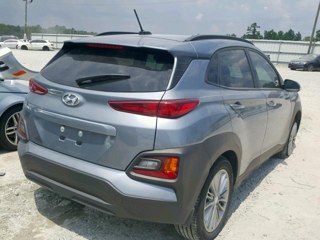 KM8K62AA4JU177781 - 2018 HYUNDAI KONA SEL BLUE photo 4