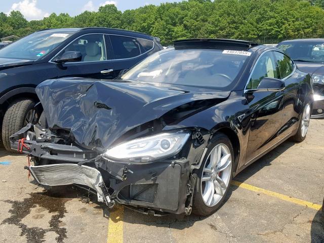 5YJSA1E46GF114555 - 2016 TESLA MODEL S BLACK photo 2