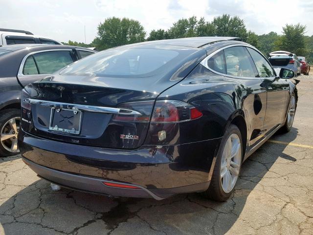 5YJSA1E46GF114555 - 2016 TESLA MODEL S BLACK photo 4