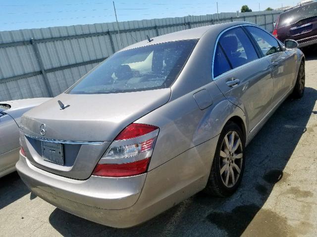 WDDNG71X27A021819 - 2007 MERCEDES-BENZ S 550 BEIGE photo 4