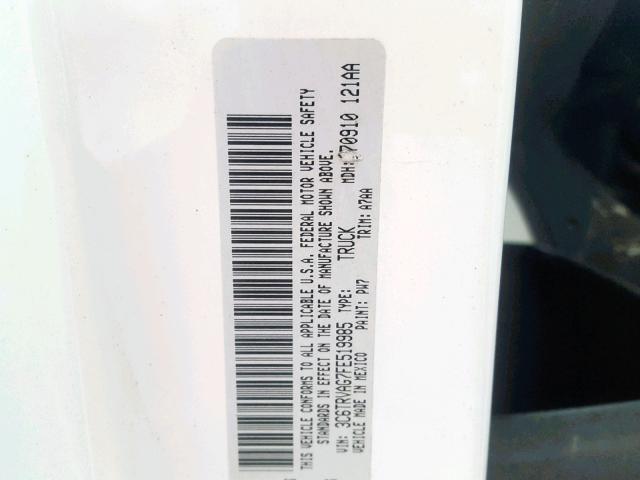 3C6TRVAG7FE519985 - 2015 RAM PROMASTER 白色 照片 10