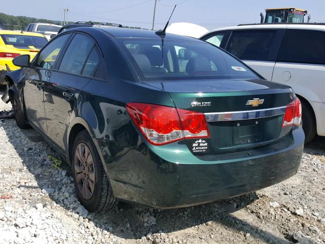 1G1PA5SHXE7172765 - 2014 CHEVROLET CRUZE LS GREEN photo 3