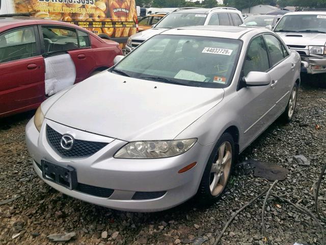 1YVHP80D455M23135 - 2005 MAZDA 6 S SILVER photo 2