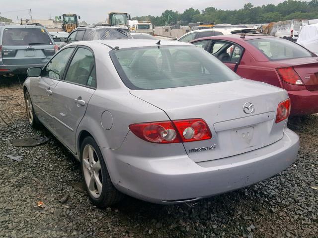 1YVHP80D455M23135 - 2005 MAZDA 6 S SILVER photo 3