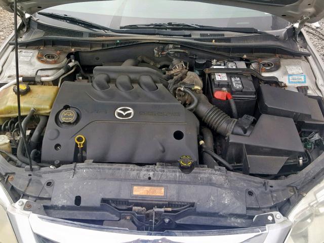 1YVHP80D455M23135 - 2005 MAZDA 6 S SILVER photo 7