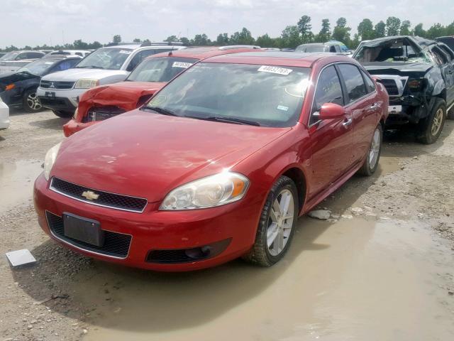 2G1WC5E36D1239587 - 2013 CHEVROLET IMPALA LTZ RED photo 2