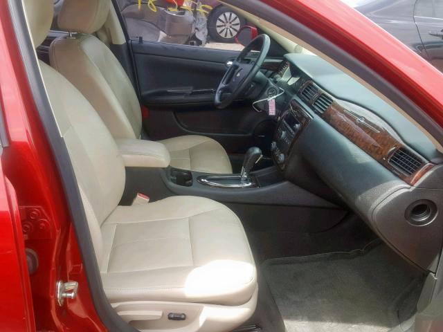 2G1WC5E36D1239587 - 2013 CHEVROLET IMPALA LTZ RED photo 5