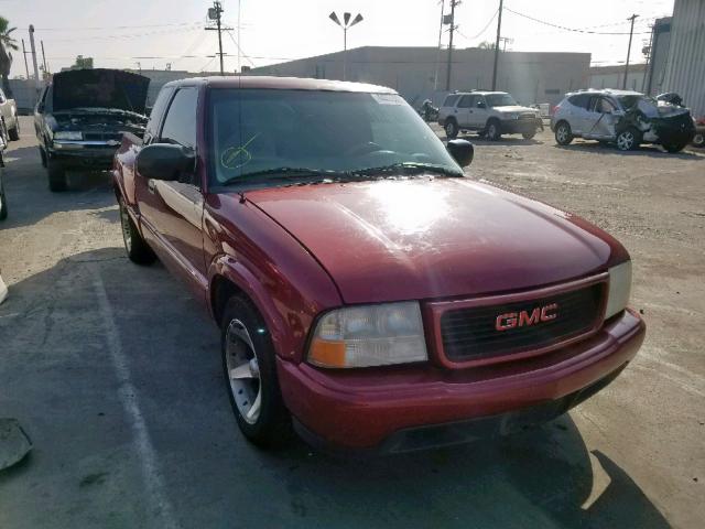 1GTCS195318184168 - 2001 GMC SONOMA BURGUNDY photo 1