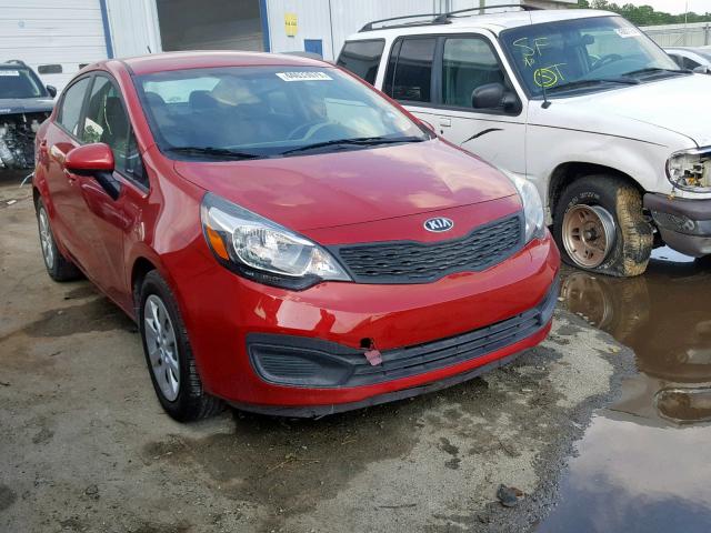 KNADM4A37F6521922 - 2015 KIA RIO LX RED photo 1