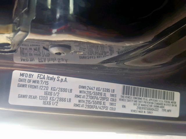 ZFBERFBT5G6A94332 - 2016 RAM PROMASTER 黑色 照片 10