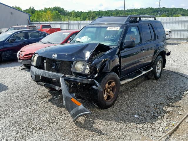 5N1ED28T24C601009 - 2004 NISSAN XTERRA XE BLACK photo 2