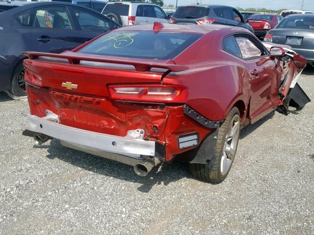 1G1FH1R77J0109784 - 2018 CHEVROLET CAMARO SS RED photo 4