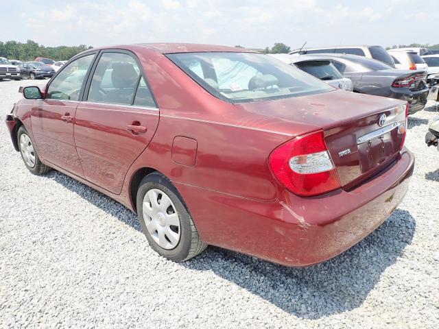 4T1BE32K42U063796 - 2002 TOYOTA CAMRY LE MAROON photo 3