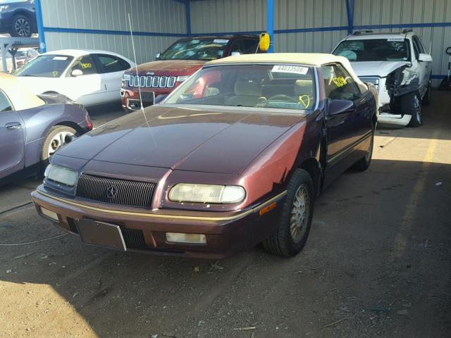 1C3EU4538SF647724 - 1995 CHRYSLER LEBARON GT RED photo 2