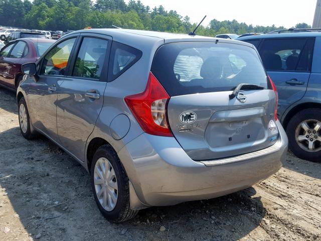 3N1CE2CP5FL364447 - 2015 NISSAN VERSA NOTE GRAY photo 3