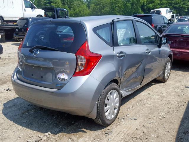 3N1CE2CP5FL364447 - 2015 NISSAN VERSA NOTE GRAY photo 4