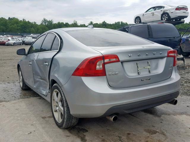 YV1612FH5D2230430 - 2013 VOLVO S60 T5 SILVER photo 3