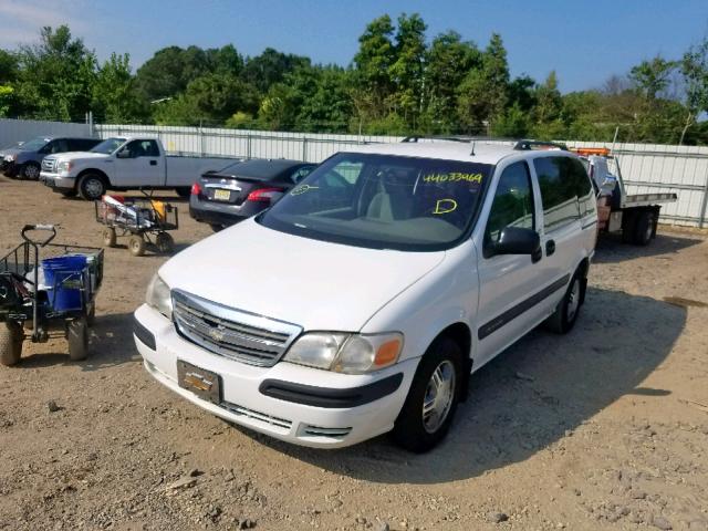 1GNDU03E61D198663 - 2001 CHEVROLET VENTURE WHITE photo 2