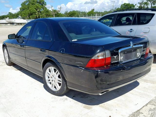 1LNHM87A85Y655645 - 2005 LINCOLN LS BLACK photo 3