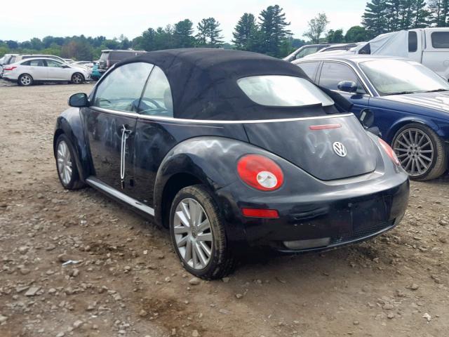 3VWRG31Y58M419119 - 2008 VOLKSWAGEN NEW BEETLE შავი ფოტო 3