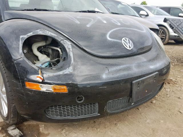 3VWRG31Y58M419119 - 2008 VOLKSWAGEN NEW BEETLE შავი ფოტო 9