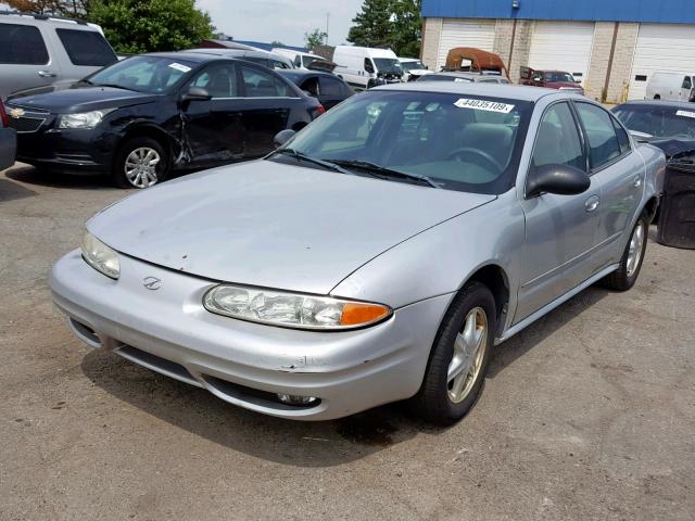 1G3NL52E02C293371 - 2002 OLDSMOBILE ALERO GL SILVER photo 2