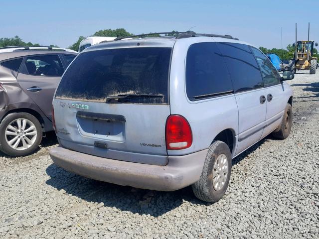 2P4FP2538TR580155 - 1996 PLYMOUTH VOYAGER BLUE photo 4