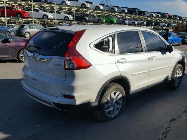 5J6RM4H77FL094285 - 2015 HONDA CR-V EXL WHITE photo 4