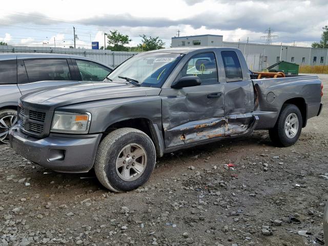 1D7HE32K28S610704 - 2008 DODGE DAKOTA SXT GRAY photo 9