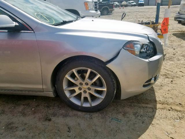 1G1ZG5E70CF105136 - 2012 CHEVROLET MALIBU LTZ ვერცხლისფერი ფოტო 9