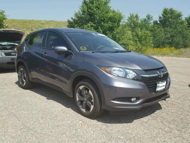 3CZRU6H5XJG710349 - 2018 HONDA HR-V EX GRAY photo 1