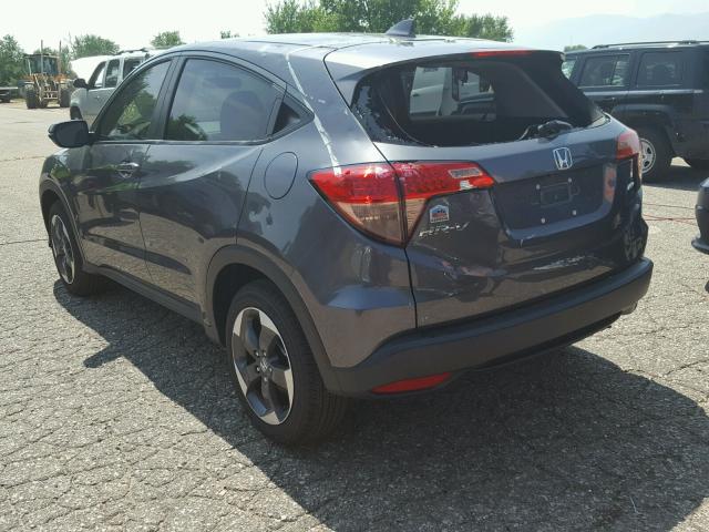 3CZRU6H5XJG710349 - 2018 HONDA HR-V EX GRAY photo 3