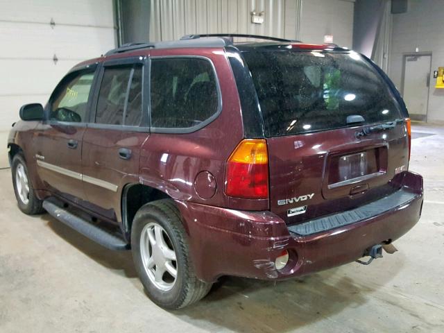 1GKDT13S262336438 - 2006 GMC ENVOY MAROON photo 3