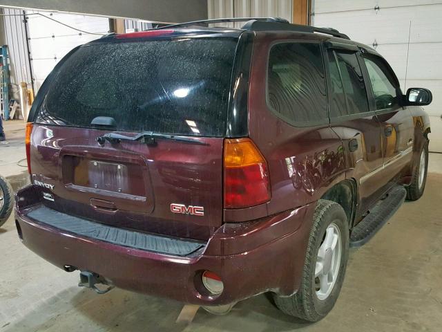 1GKDT13S262336438 - 2006 GMC ENVOY MAROON photo 4