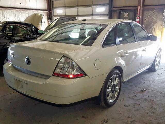 1MEHM42W09G631589 - 2009 MERCURY SABLE PREM WHITE photo 4