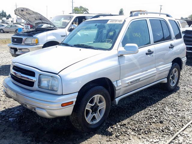 2CNBE634136917788 - 2003 CHEVROLET TRACKER LT SILVER photo 2