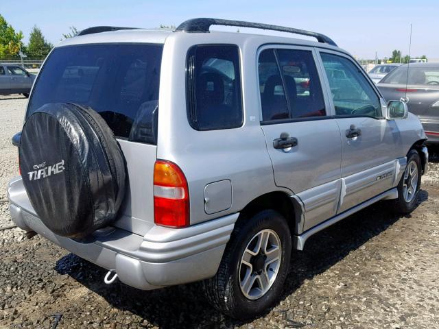 2CNBE634136917788 - 2003 CHEVROLET TRACKER LT SILVER photo 4