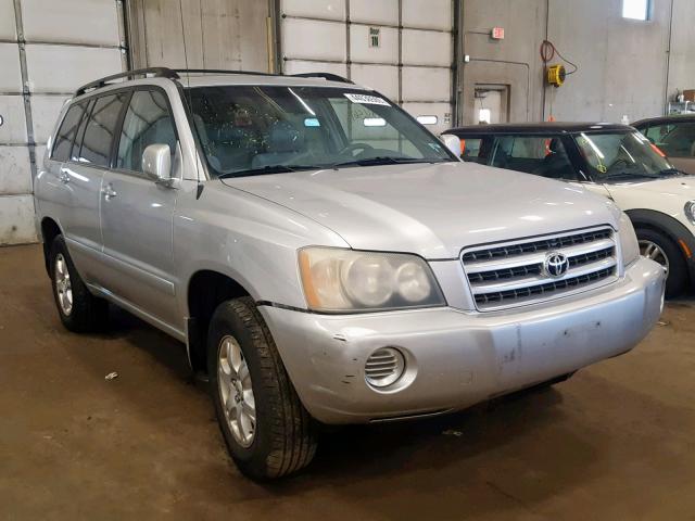 JTEHF21A520079779 - 2002 TOYOTA HIGHLANDER GRAY photo 1