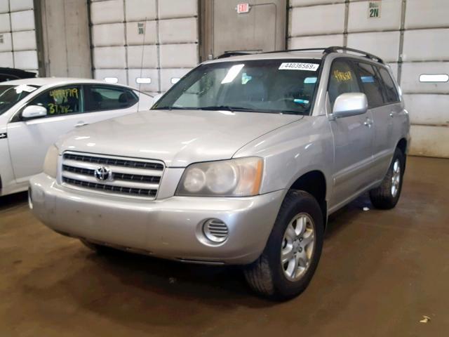 JTEHF21A520079779 - 2002 TOYOTA HIGHLANDER GRAY photo 2