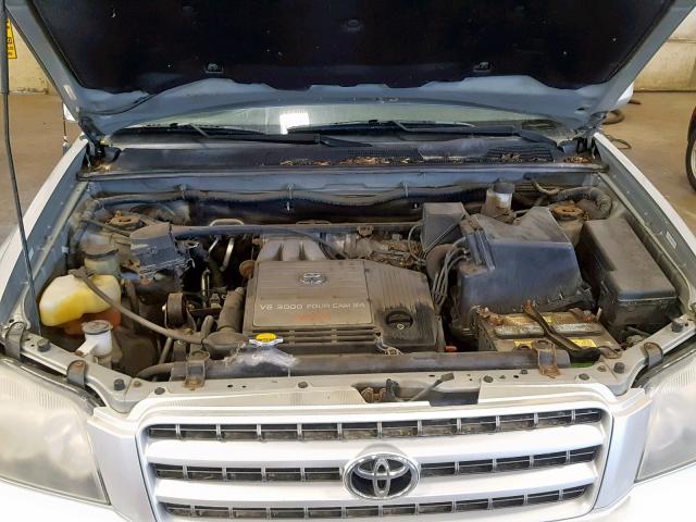 JTEHF21A520079779 - 2002 TOYOTA HIGHLANDER GRAY photo 7