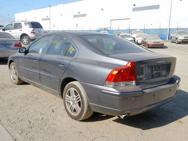 YV1RS592372610390 - 2007 VOLVO S60 2.5T GRAY photo 3