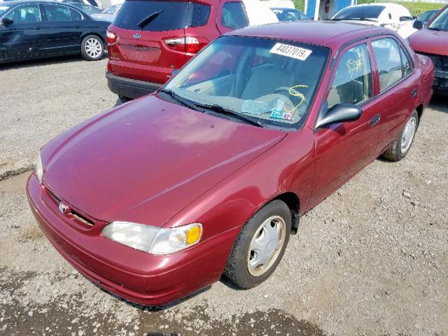 2T1BR12E3XC213781 - 1999 TOYOTA COROLLA VE RED photo 2