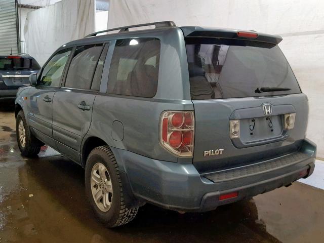 5FNYF28288B009917 - 2008 HONDA PILOT VP BLUE photo 3