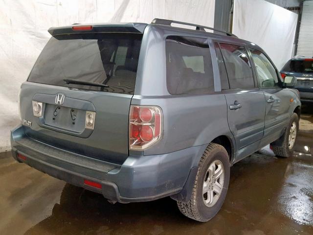 5FNYF28288B009917 - 2008 HONDA PILOT VP BLUE photo 4