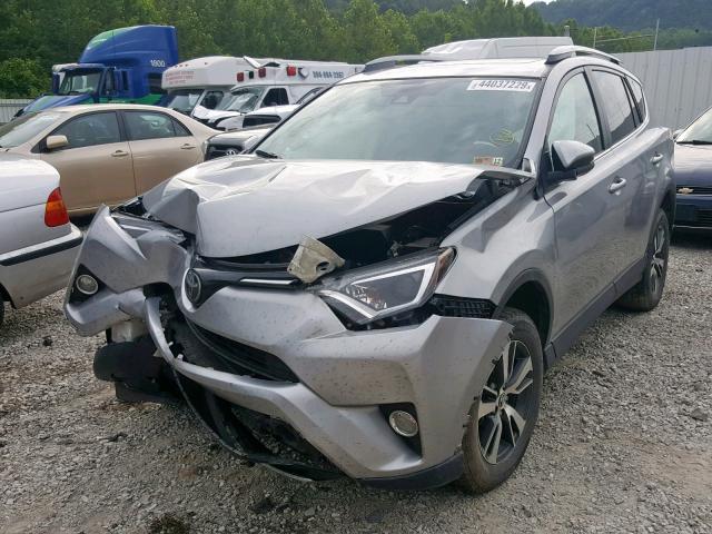 2T3RFREV8JW698322 - 2018 TOYOTA RAV4 ADVEN SILVER photo 2