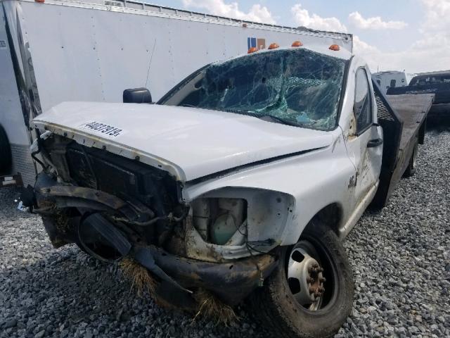 3D6WH46A28G121933 - 2008 DODGE RAM 3500 S WHITE photo 2