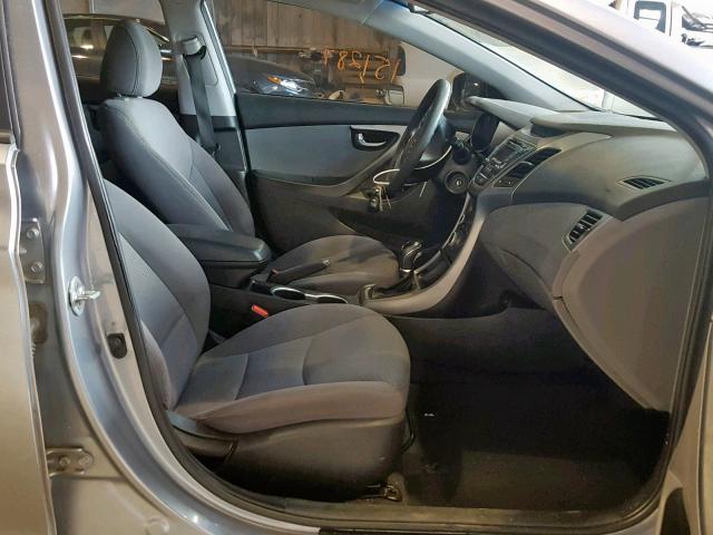 5NPDH4AE8FH567404 - 2015 HYUNDAI ELANTRA SE GRAY photo 5